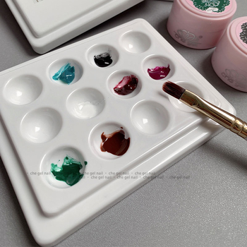 Che Gel paleta za nokte s poklopcem — keramička posuda za miješanje, 1 kom.