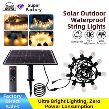 Solárna LED žiarovka pre kempovanie a vonkajšie osvetlenie s diaľkovým ovládaním, CE certifikát, licencovateľná súkromná značka