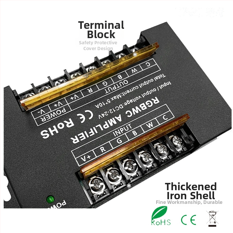 AIPIN AP-A15 Repeater synchronizácie signálu, 12–24V, IP20, Pasívna synchronizácia pre LED lampy 12–24V