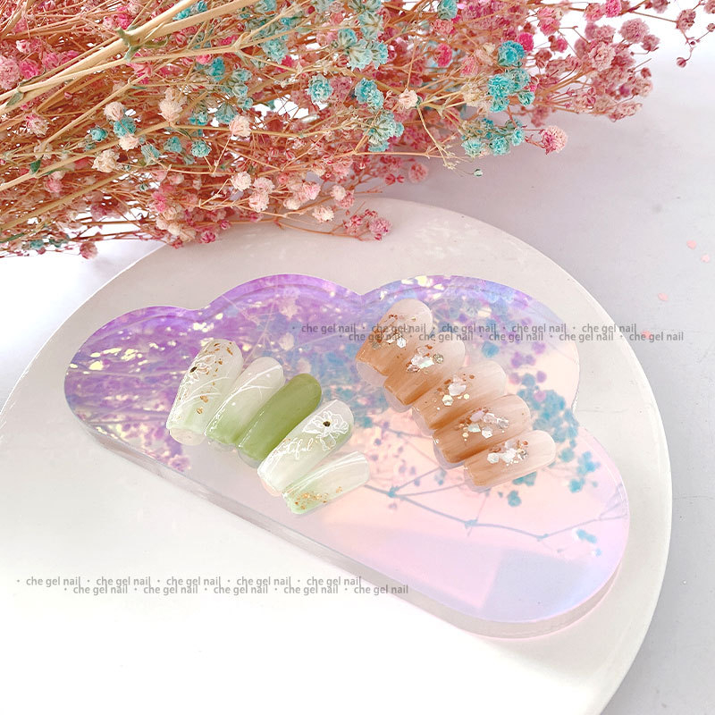 CHE GEL Cloud paleta za nokte — ploča za prikaz, akrilna konstrukcija povećane debljine, alat za podešavanje gela