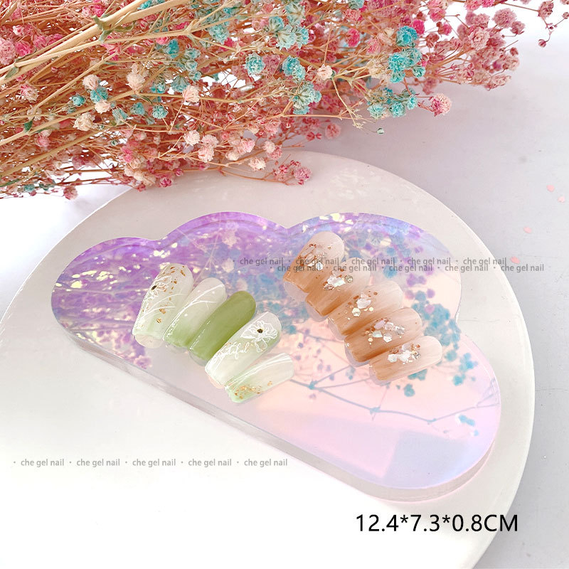 CHE GEL Cloud paleta za nokte — ploča za prikaz, akrilna konstrukcija povećane debljine, alat za podešavanje gela