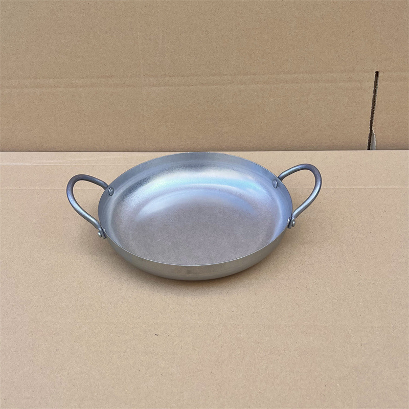 Kórejský štýl z nehrdzavejúcej ocele 304, horúci hrniec s dvojitými uchami, ploché dno, objem 2,1–4 l