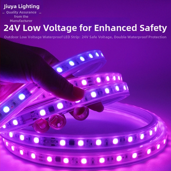 RGB symfónia LED pásik pre vonkajšie použitie, 24V, 5050, 60 LED/m, stmievateľný