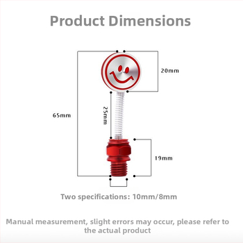 Mojiosaurus Skrut s pohyblivou hlavou pre univerzálny kryt otvoru spätného zrkadla