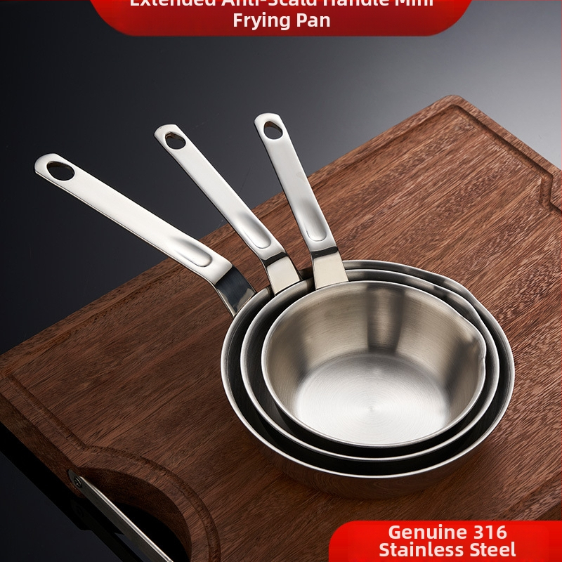 Panvica na smaženie z 316 nerezovej ocele, trojvrstvové dno, nepřilnavá povrchová úprava, kompatibilná s plynovým a indukčným varičom