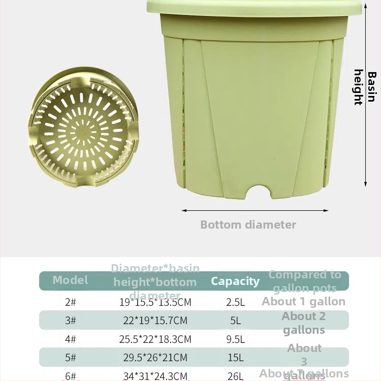 Kvetináč z živice s priedušnou konštrukciou, odolný voči deformáciám a korózii, pevný a odolný, vhodný na stolné aj podlažné použitie.