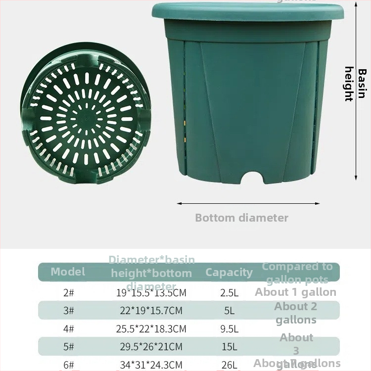 Kvetináč z živice s priedušnou konštrukciou, odolný voči deformáciám a korózii, pevný a odolný, vhodný na stolné aj podlažné použitie.
