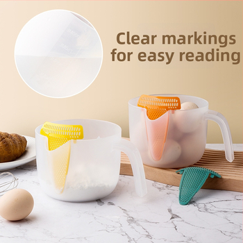 Odmerka s kalibrom – plastová kuchynská odmerka na pečenie, moderný minimalistický dizajn