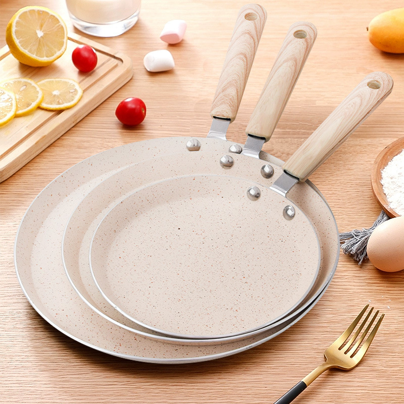 Panvica s nepriľnavým povrchom z hliníkovej zliatiny, Maifan kameň povrch, jednovrstvé dno, vhodná pre bežné platne