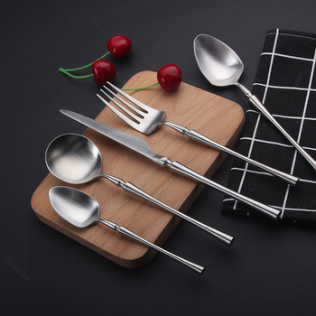 Sada nožov, vidličiek a lyžíc – 304 nerezová oceľ, brúsenie Hemp Wheel, moderný minimalistický štýl, tlač loga na mieru, vlastné spracovanie k dispozícii