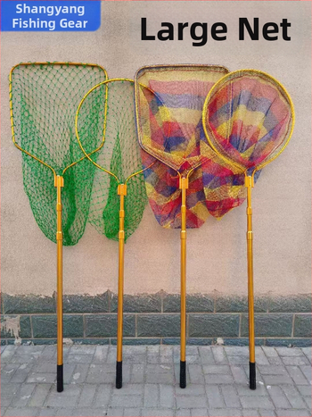 Telescopická sieťová palica na rybolov, hliníková zliatina, priemer úst siete 60/70 cm, hrubá sieť, vysúvateľná, pôvod Hebei