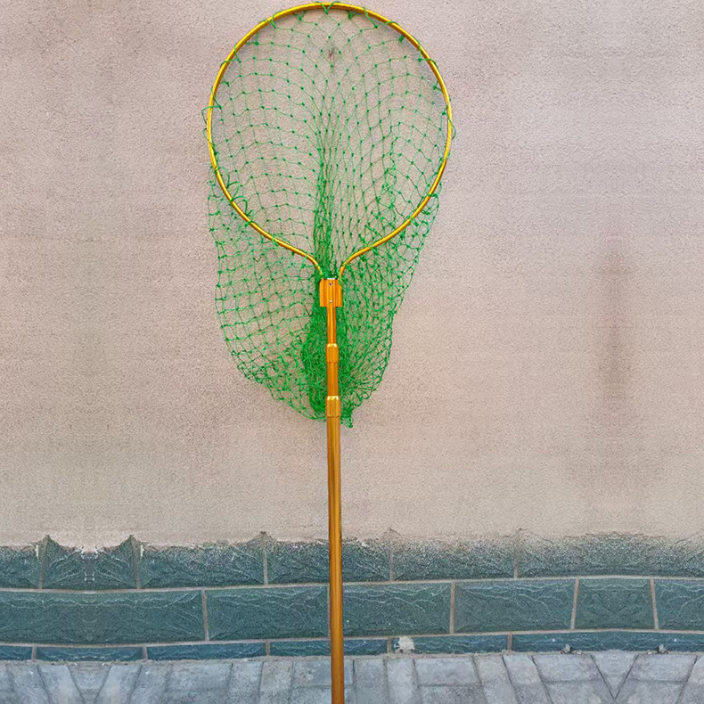 Telescopická sieťová palica na rybolov, hliníková zliatina, priemer úst siete 60/70 cm, hrubá sieť, vysúvateľná, pôvod Hebei