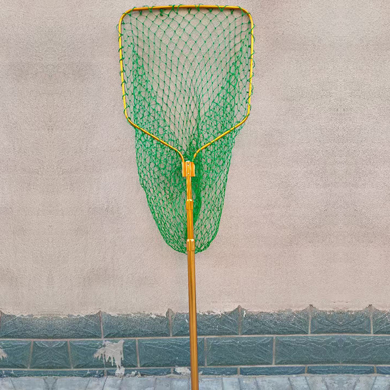 Telescopická sieťová palica na rybolov, hliníková zliatina, priemer úst siete 60/70 cm, hrubá sieť, vysúvateľná, pôvod Hebei