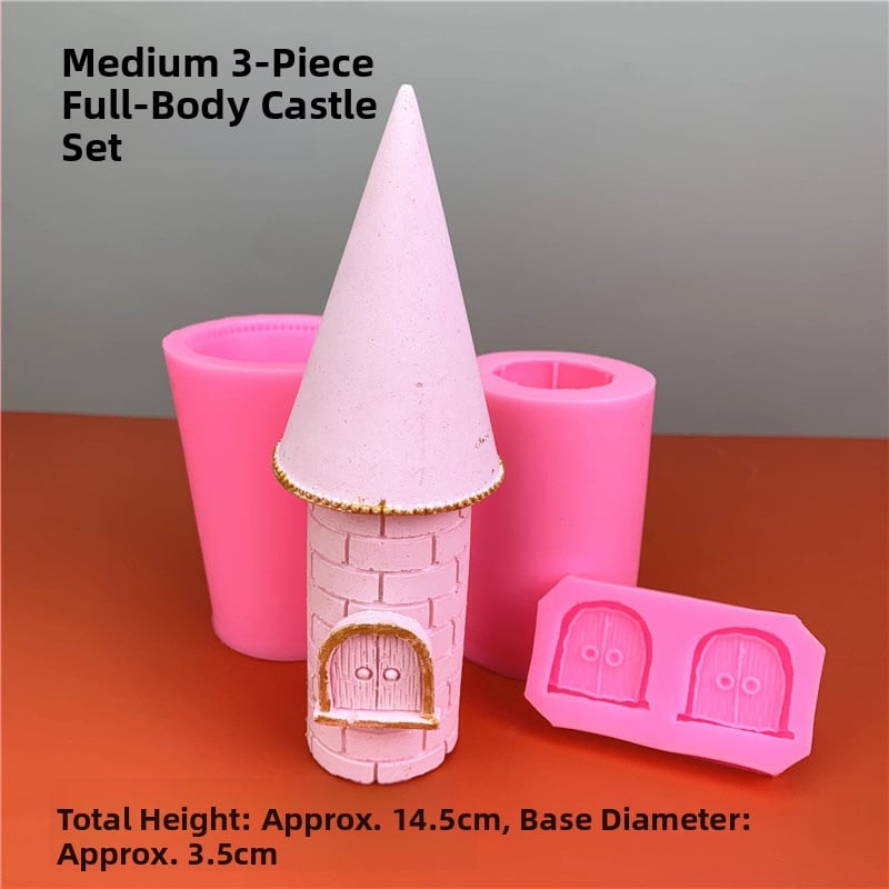 Siliconová forma na pečenie – 3D princeznin hrad, nepravidelný tvar, na zdobenie čokolády a tort