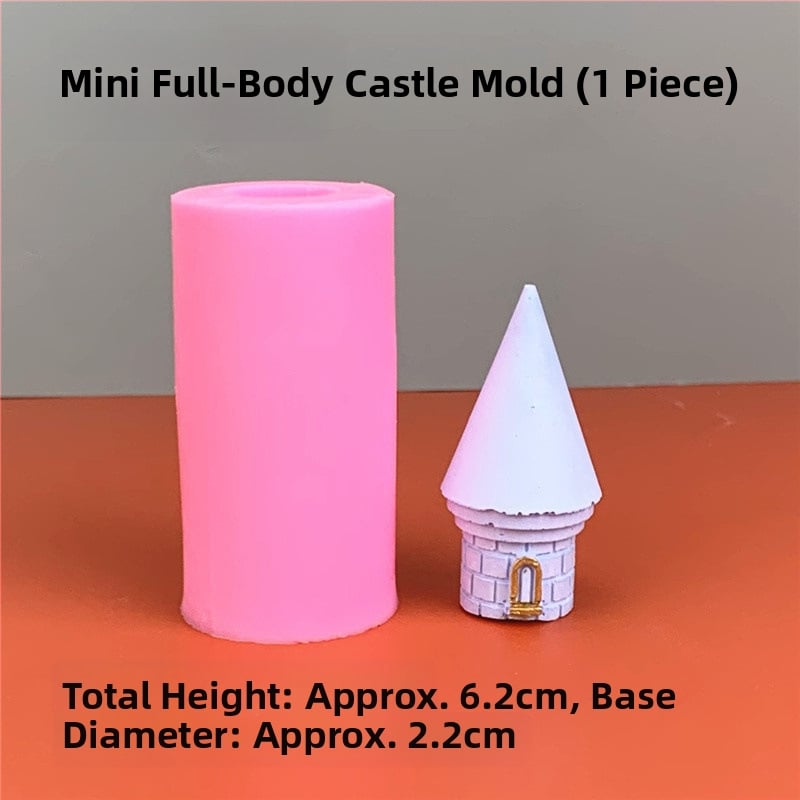 Siliconová forma na pečenie – 3D princeznin hrad, nepravidelný tvar, na zdobenie čokolády a tort