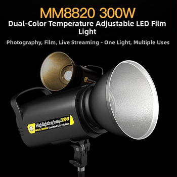 Фотографско запълващо осветление, 300W, многостепенно регулиране, вертикално използване за красота и видеозаснемане