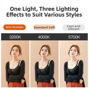 Фотографско запълващо осветление, 300W, многостепенно регулиране, вертикално използване за красота и видеозаснемане
