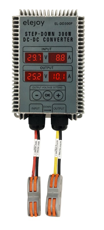 Elejoy DC-DC buck konvertor, séria DC krokový znižovač, prepínaný zdroj, hmotnosť 450 g