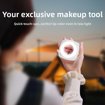 D6 мини светлина за селфи за мобилен телефон, ръчна, три температури на цвета, 3.7V, под 10W