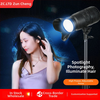 Profesionalus LED fotografijos apšvietimas tiesioginėms transliacijoms, trišvies spalvų kintamas apšvietimas, 3200K–6500K, reguliuojamas šviesumas, veikimo diapazonas 3 m