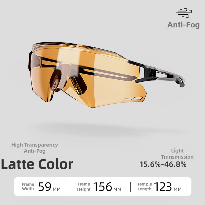 ACRUNU Cyklistické okuliare s fotocitlivými šošovkami, meniace farbu, vymeniteľné šošovky, PC rám, polorámové, unisex