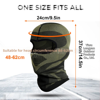 Maska na bicykel – nylon/spandex, OEM, prispôsobenie k dispozícii