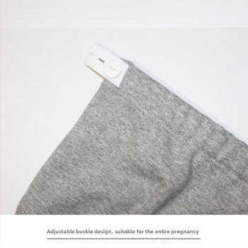 Landian bavlnené tehotenské nohavice s vysokým pásom a oporou brucha, nastaviteľné bruško, dlhé nohavice (95% bavlny)