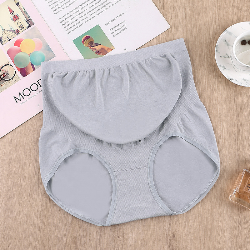 Nėščiųjų besiūlės kelnaitės su aukštu liemeniu, nailono mezgimo audinys ir medvilnės įdėklas