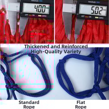 Basketbalová sieť pre vonkajšie použitie — zosilnená z nylonu, PP a polyesteru, možnosť prispôsobenia, značka Aerobics, hmotnosť 45 g, tlačené logo