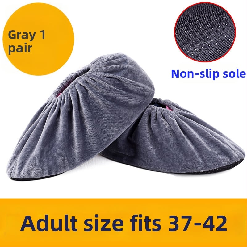 Flanelové návleky na topánky – protišmykové, odolné voči opotrebeniu, dezinfekčné – Značka Miao xiaobao; Pôvod: Zhejiang; Balenie: 100 ks