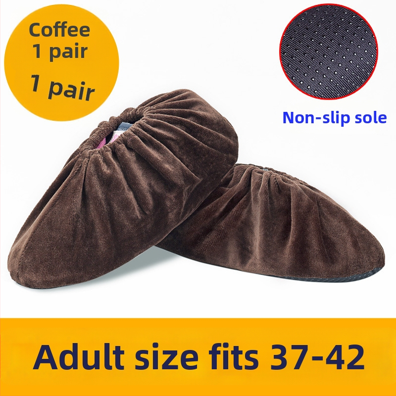 Flanelové návleky na topánky – protišmykové, odolné voči opotrebeniu, dezinfekčné – Značka Miao xiaobao; Pôvod: Zhejiang; Balenie: 100 ks