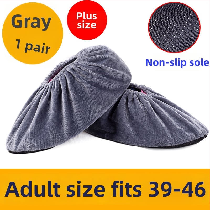 Flanelové návleky na topánky – protišmykové, odolné voči opotrebeniu, dezinfekčné – Značka Miao xiaobao; Pôvod: Zhejiang; Balenie: 100 ks