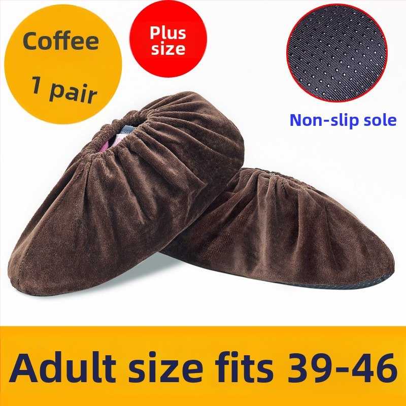 Flanelové návleky na topánky – protišmykové, odolné voči opotrebeniu, dezinfekčné – Značka Miao xiaobao; Pôvod: Zhejiang; Balenie: 100 ks