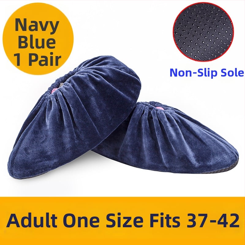 Flanelové návleky na topánky – protišmykové, odolné voči opotrebeniu, dezinfekčné – Značka Miao xiaobao; Pôvod: Zhejiang; Balenie: 100 ks