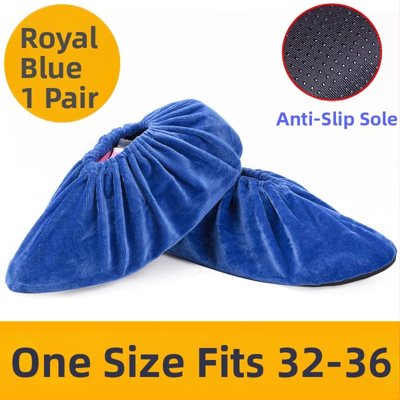 Flanelové návleky na topánky – protišmykové, odolné voči opotrebeniu, dezinfekčné – Značka Miao xiaobao; Pôvod: Zhejiang; Balenie: 100 ks