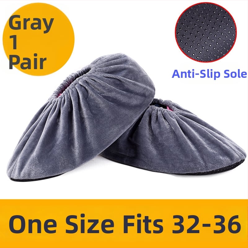 Flanelové návleky na topánky – protišmykové, odolné voči opotrebeniu, dezinfekčné – Značka Miao xiaobao; Pôvod: Zhejiang; Balenie: 100 ks