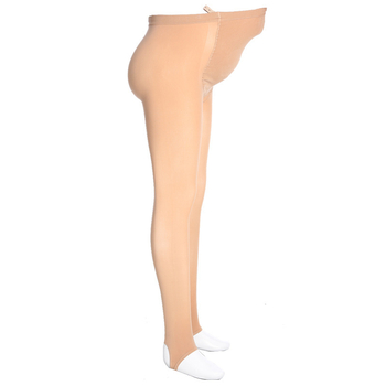 Tehotenské pančuchy s podporou brucha, stredná hrúbka, vysoká elasticita, nylon 50–70% a až 30% spandex