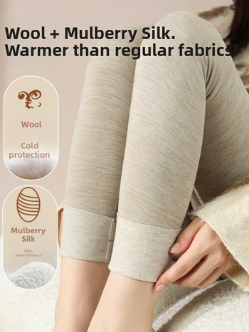Tehotenské nohavice z kašmíru, 70–80% kašmír, dĺžka 9/10, úzky strih, teplé na zimu 2025