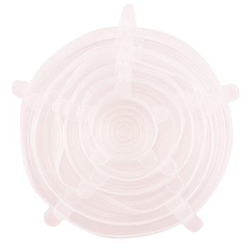 Silikónové pružné kryty na potraviny - 6-dielna súprava, viacúčelové kryty čerstvosti ovocia