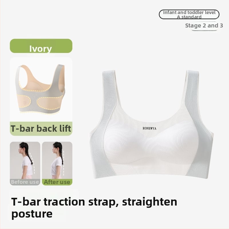 Бюстгалтер за подрастващи; материя: найлон/полиамид; подплата: найлон/полиамид; чашки: пълни; формовани чашки: ултра тънки; презрамки: фиксирани двойни