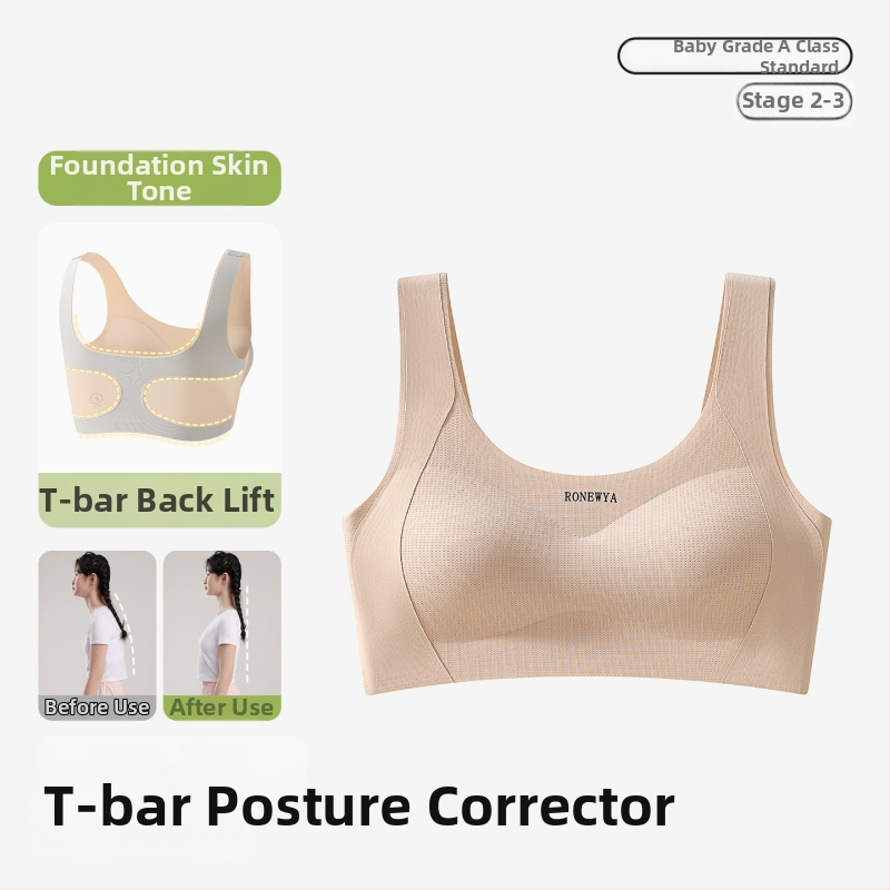 Бюстгалтер за подрастващи; материя: найлон/полиамид; подплата: найлон/полиамид; чашки: пълни; формовани чашки: ултра тънки; презрамки: фиксирани двойни