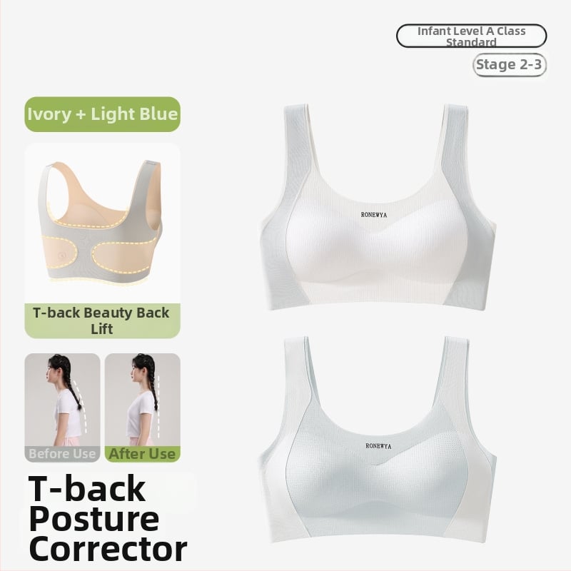 Бюстгалтер за подрастващи; материя: найлон/полиамид; подплата: найлон/полиамид; чашки: пълни; формовани чашки: ултра тънки; презрамки: фиксирани двойни