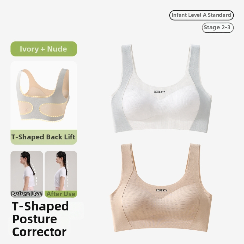 Бюстгалтер за подрастващи; материя: найлон/полиамид; подплата: найлон/полиамид; чашки: пълни; формовани чашки: ултра тънки; презрамки: фиксирани двойни