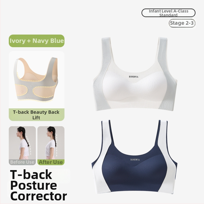 Бюстгалтер за подрастващи; материя: найлон/полиамид; подплата: найлон/полиамид; чашки: пълни; формовани чашки: ултра тънки; презрамки: фиксирани двойни