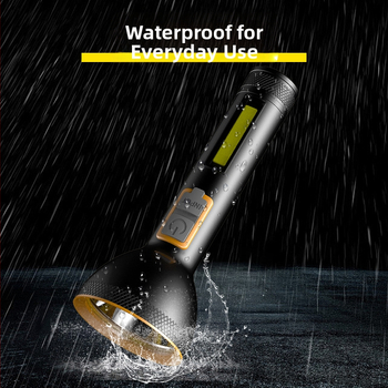 Ručná baterka s hliníkovým zliatinovým puzdrom, vstavaná nabíjateľná batéria, COB bočné svetlo, 5W, 200 lm