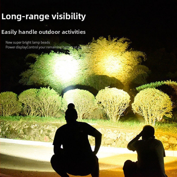 Φορτιζόμενος φακός κεφαλής εξωτερική χρήση, μακρινή εμβέλεια, υπερλαμπρός, φοριέται στο κεφάλι