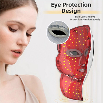 LED maska na tvár pre domáce použitie s fotodynamickým bielením a omladením pokožky (Prenosná; Vnútorná batéria 500–800 mAh; IPX0; Maska na tvár a krk)