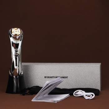 BINZIM Prenosné zariadenie na pleť s EMS mikroprúdom, farebným svetlom a čistením, pre domáce použitie, vstavaná batéria 1200–2000 mAh