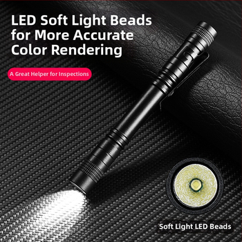 Ručná LED baterka z hliníkovej zliatiny, napájaná suchou batériou, dosah 10–50 m, model BL-7823, hmotnosť 25–30 g