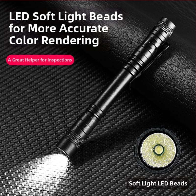 Ručná LED baterka z hliníkovej zliatiny, napájaná suchou batériou, dosah 10–50 m, model BL-7823, hmotnosť 25–30 g